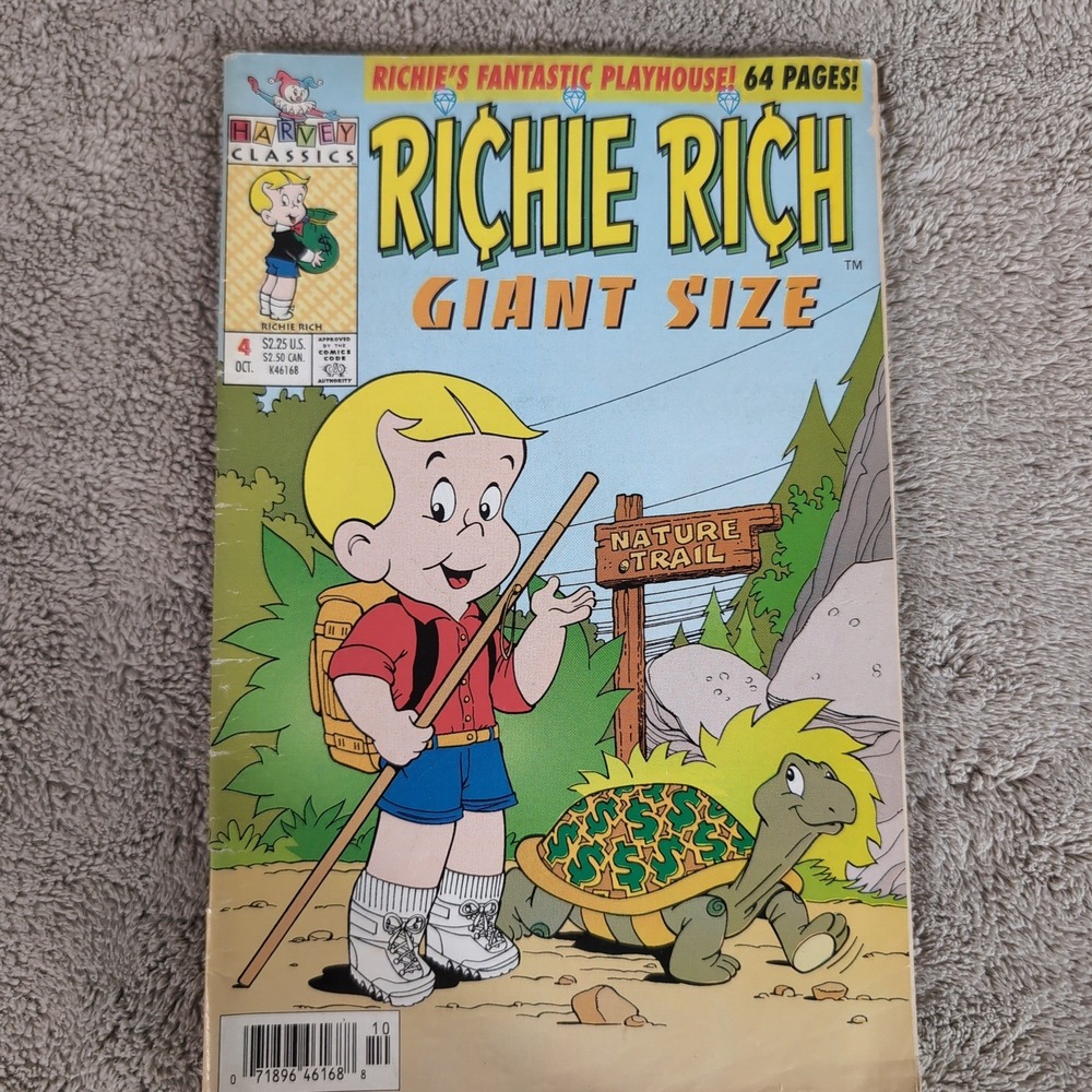 Richie Rich Giant Size Vol 2 No 4 Harvey Classics Comic Book Oct 1992